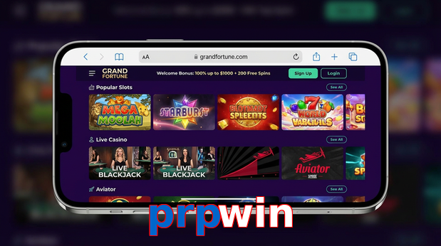 Main screen of Prpwin ios page for PK players